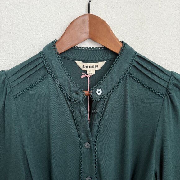 NWT BODEN Rowena Trim Jersey Shirt Dress Size 6 Regular - Picture 4 of 5